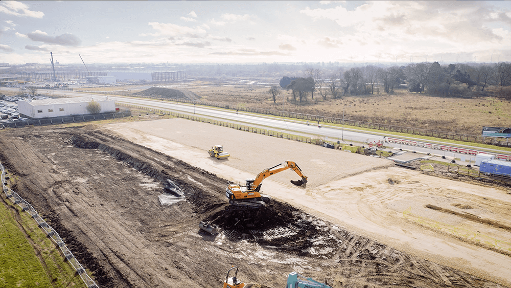 Siemens raise building site